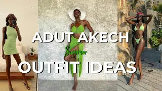 Adut Akech summer outfit ideas || Pinterest