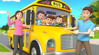 The Wheels On The Bus Song - Newborn Baby songs - Eduactional Nursery Rhymes & Kids Songs