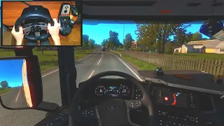 Transporting a Pressure Tank | Euro Truck Simulator 2 (Steering Wheel) | Logitech g27 Gameplay