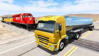 Train Accidents #7 - BeamNG DRIVE | SmashChan