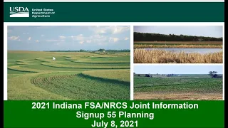 Indiana NRCS - Conservation Reserve Program (CRP) Signup 55 Guidance