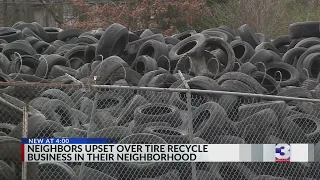 Neighbors tired of tires piled at South Memphis recycling business