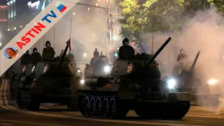 Night rehearsal of the Victory Parade in Moscow 2020! 75 years of victory!