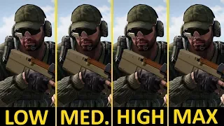 ArmA 3 | GTX 1050 Ti | i5-7400 | Low vs. High vs. Very High vs. Ultra | 1080p