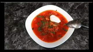 СЕКРЕТ КРАСНОГО БОРЩА🍅🍗🍲как сварить красивый и вкусный красный борщ🍅🍗🍲 рецепт🍅🍗🍲