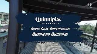 Quinnipiac University Drone Tour of New School of Business Building Construction- September 2023