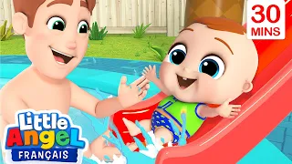 La piscine | Comptines avec Bébé Louis | Little Angel Français