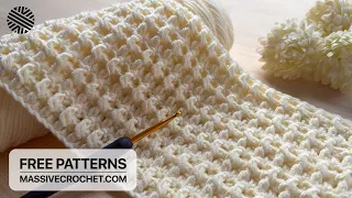 VERY SIMPLE Crochet Pattern for Beginners! 😍 MARVELOUS Crochet Stitch for Scarf, Sweater & Blanket