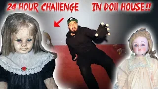 24 HOUR OVERNIGHT CHALLENGE IN THE HEADLESS DOLL HOUSE - WE CAUGHT SOMETHING ON CAMERA!