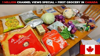 FIRST GROCERY SHOPPING IN CANADA  || GROCERY SHOPPING AT WALMART || INDIAN STUDENT IN CANADA ||
