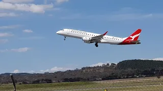 Qantaslink Embraer E190 VH-UYZ  departing for Adelaide