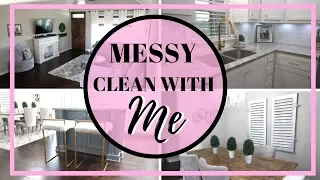 MESSY HOUSE | CLEAN WITH ME | CLEANING MOTIVATION
