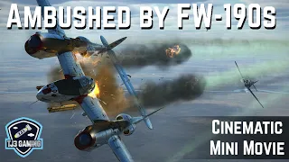 P-38 Lightning Fighters Ambushed by German FW-190s! Cinematic Historic Mini-Movie - IL2 Sturmovik