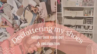 Decluttering my shoes 👡 massive shoe clean out and organization 🙈