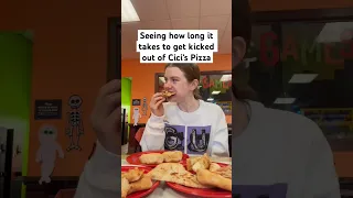 Seeing how long it takes to get kicked out of Cici’s Pizza