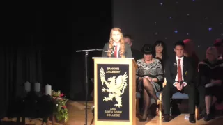 Head Boy and Head Girl Speeches - Prize Day 2015