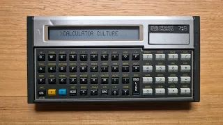 HP 71B Pocket Computer from 1984