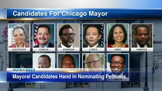 Chicago mayoral campaigns line up to turn in nominating petitions