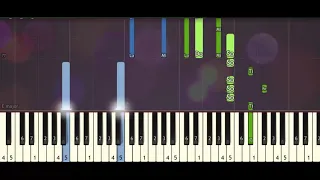 Fallen Kingdom Tetralogy Medley (piano tutorial) synthesia acoustic [Piano Sheet Music]