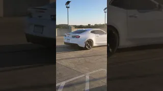 V6 Camaro burn out