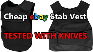 Cheap ebay Stab Proof Vest - Unboxing and Knife Test