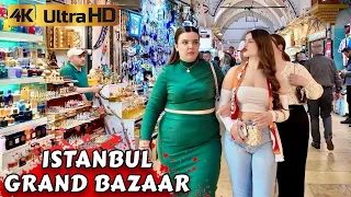 ISTANBUL TURKEY GRAND BAZAAR  FAKE MARKETS CITY CENTER  WALKING TOUR  2024  4K VIDEO