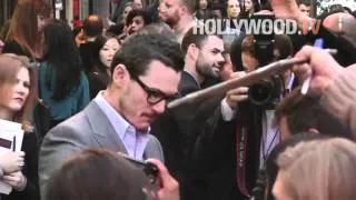 John Cusack, Alice Eve, Luke Evans at "The Raven" Los Angeles premiere