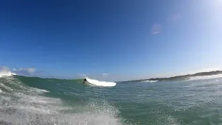 Tow foiling Raglan Labour weekend