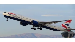 British Airways Boeing 777-300ER Takeoff LAX