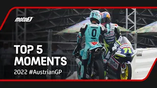 Top 5 Moto3™ Moments | 2022 #AustrianGP