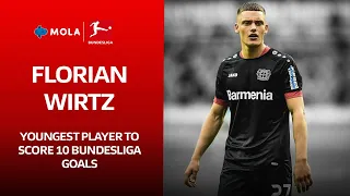 Bundesliga | Florian Wirtz I Youngest Player to Score 10 Bundesliga Goals