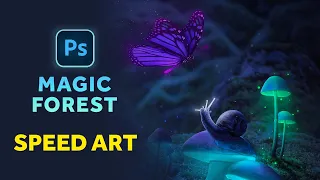 MAGIC FOREST  | Photoshop Speed Art