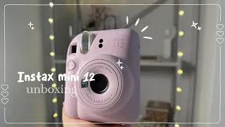 Instax mini 12 (pink) aesthetic unboxing 🎀🪄