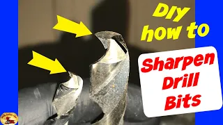 How To Sharpen a Drill Bit at Home With Just a Bench Grinder..OLD SCHOOL METHOD