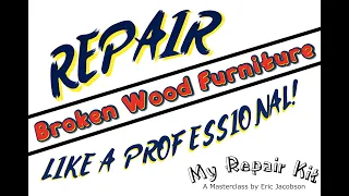 My Repair Kit - Repair Furniture Like A Professional! Broken Wood Furniture Leg Repair Tutorial
