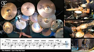 Can't Feel My Face - The Weeknd / Drum Cover By CYC (@cycdrumusic ) score & sheet music