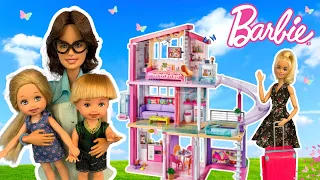 Barbie Grandma Comes to Babysit and Tommy Runs Away Story