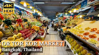 [BANGKOK] Or Tor Kor Market "Must Visited Premium Fresh Market" | Thailand [4K HDR Walking Tour]