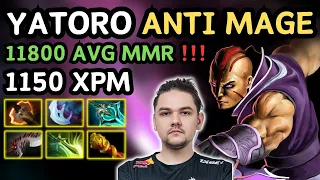 🔥 YATORO ANTI MAGE Safelane 1150 XPM 🔥 37K NET WORTH Grandmaster Tier YATOROGOD - Dota 2