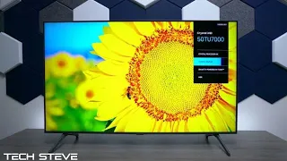 Store Demo On A Samsung TU7000 Television