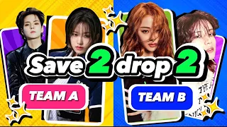 Save One Drop One: Kpop Songs (2 songs VS 2 Songs) 🎯 Versus Kpop - #KPOPGAME2024