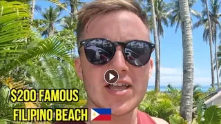 $200 Famous Filipino Beach Hotel 🇵🇭 | Travel philpine vlog | Street food