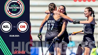 FIH Hockey Women's Nations Cup 2023-24 - Match 1, Highlights - New Zealand vs Chile