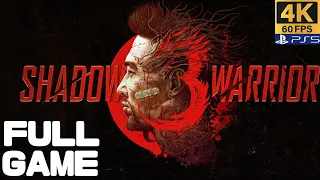 SHADOW WARRIOR 3 Full Walkthrough Gameplay – PS5 4K/60 FPS No Commentary