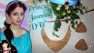 👸🏽 Disney Princess Jasmine Accessories 👑 | DIY | Indian Art Channel