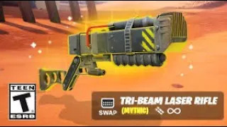 Trying to get new laser gun in fortnite
