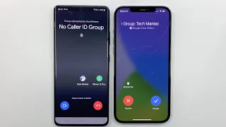 Samsung S21 Ultra vs iPhone 12 Pro Max Google Duo Incoming Call & Note Messages