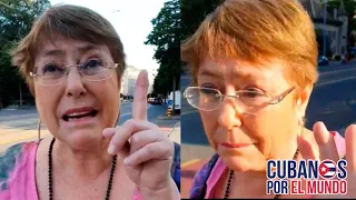 Bachelet, sorprendida y molesta, ante mujer que la encaró pidiendo libertad para presos en su país