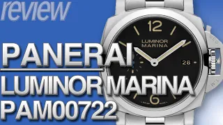 パネライ ルミノール マリーナ42 メタルブレスレット仕様 PANERAI LUMINOR MARINA PAM00722 実機レビュー！