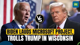 Biden Trolls Trump While Touting New Microsoft Project in 2024 Battleground Wisconsin